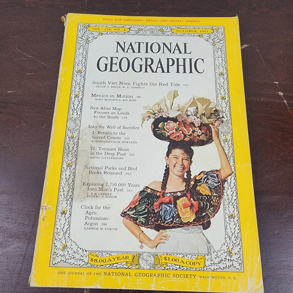 National Geographic Magazine October 1961 No Map
